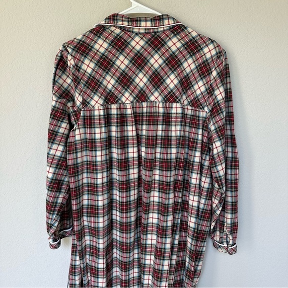 L.L. Bean Women's Scotch Plaid Stewart Nightgown Pajamas L - Picture 6 of 11